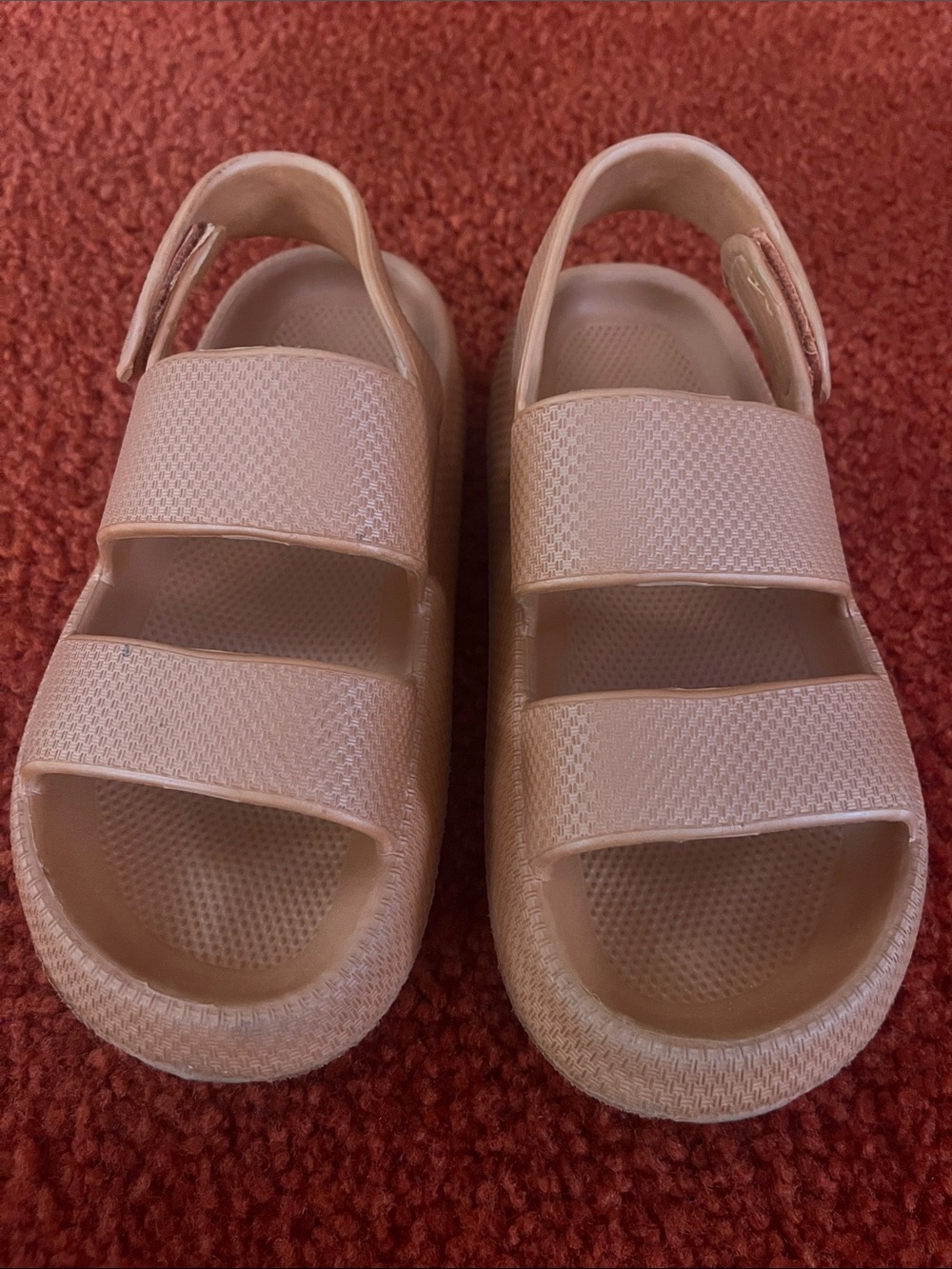 Orange sandals